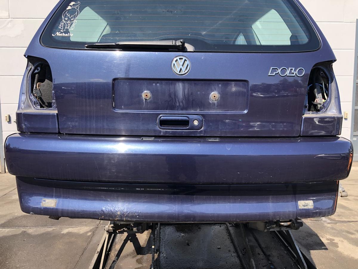VW Polo 6N1 original Stoßstange Fänger hinten/Heck Oberteil N5Y Windsorblau Bj97
