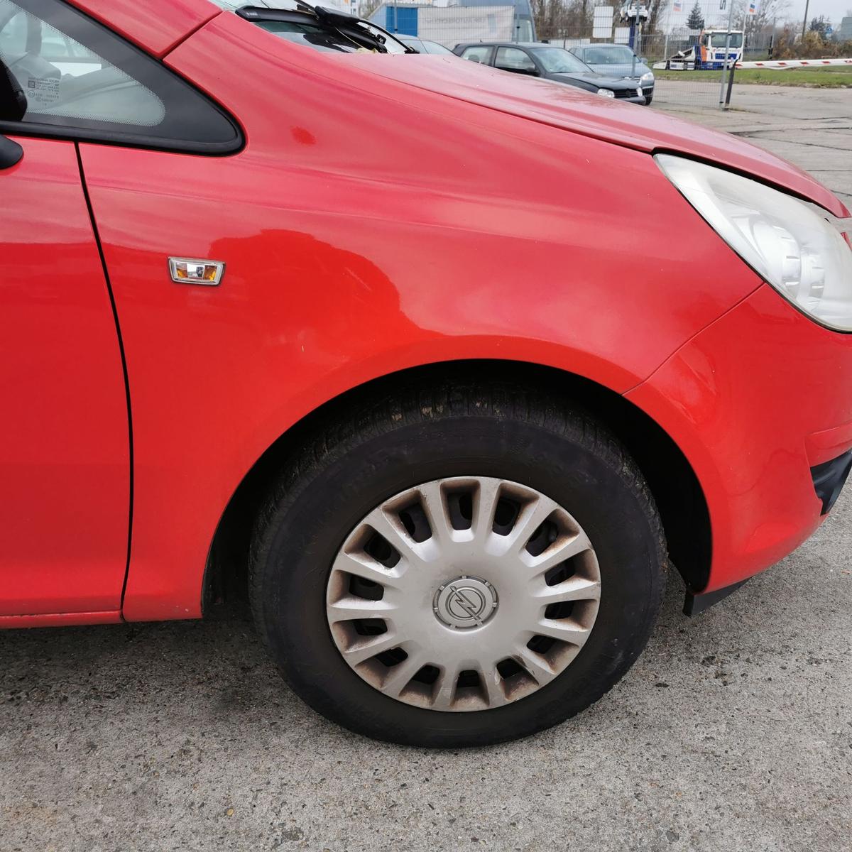 Opel Corsa D Kotflügel Fender Seitenwand vorn rechts Z547 Magmarot