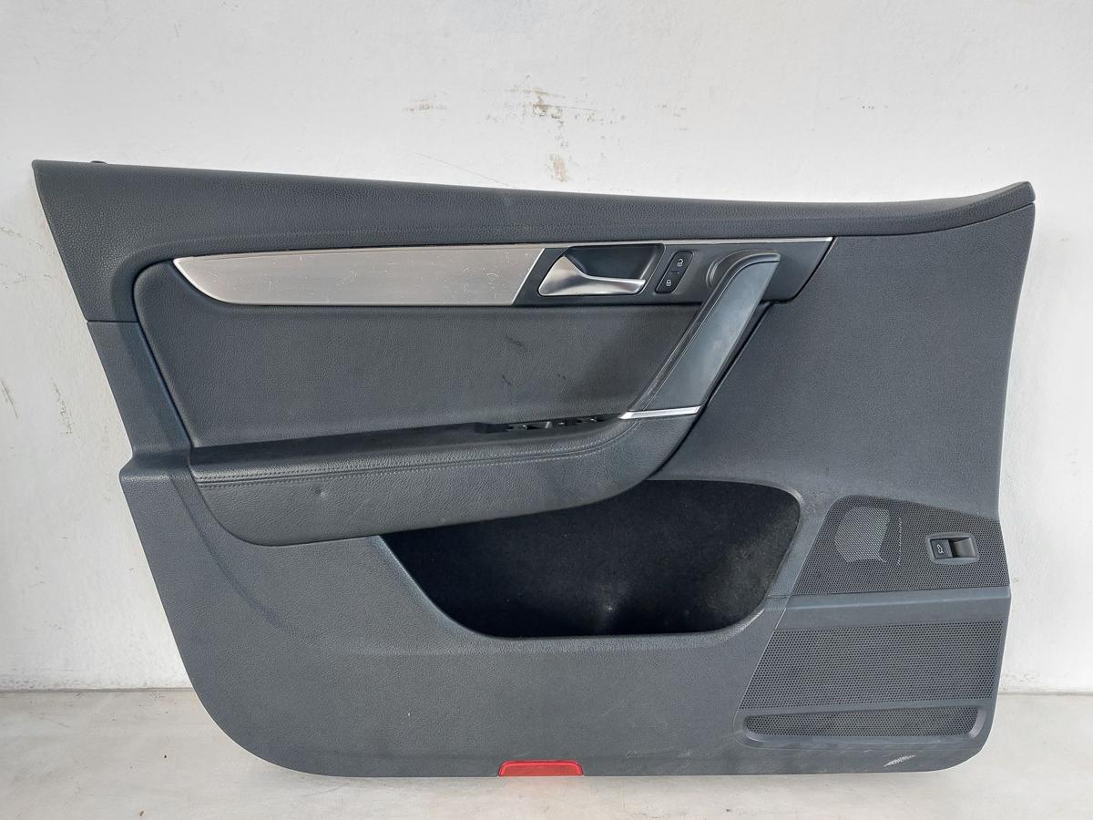 VW Passat 3C B7 Variant T&uuml;reverkleidung vorn links Leder schwarz T&uuml;rpappe
