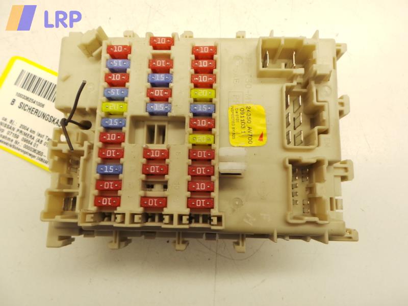 Sicherungskasten 24350AV700 Nissan Primera (Ab 01/02) BJ: 2004