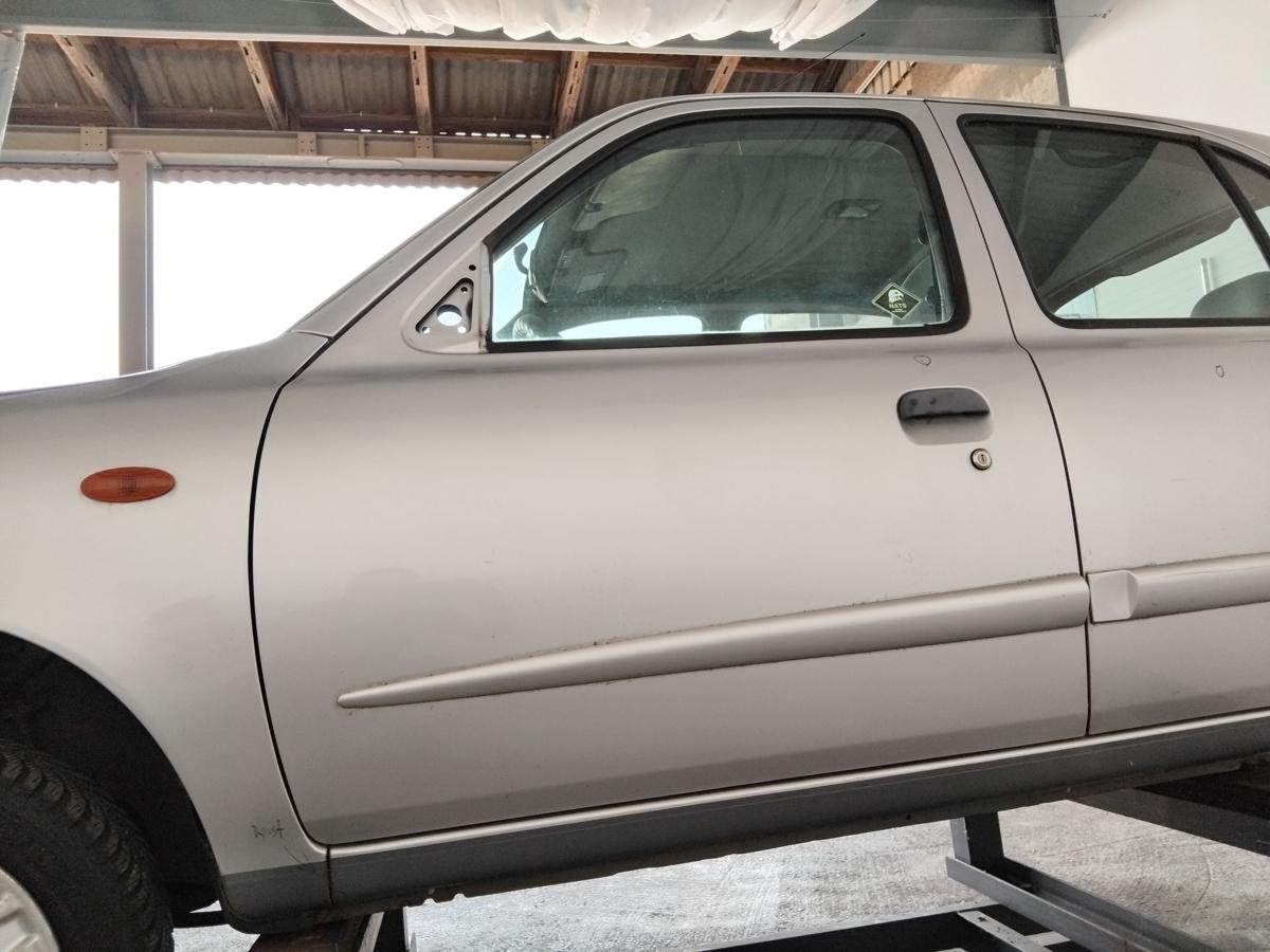 Nissan Micra K11 2.Facelift Tür vorn links Fahrertür 5-Türer BJ2001 KL0 silvermetallic