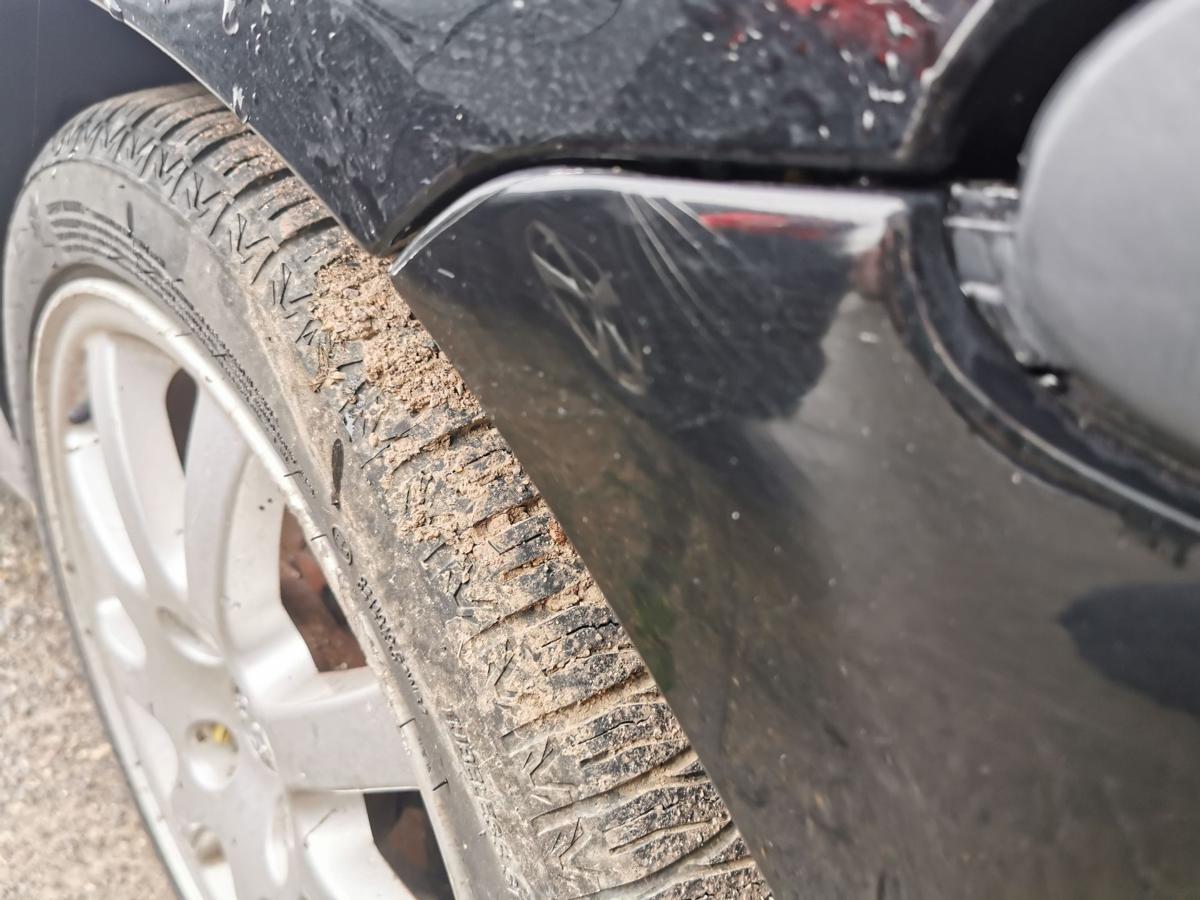 Peugeot 206 CC Stossf&auml;nger Stossstange Bumper hinten EXY Onyxschwarz KRATZER