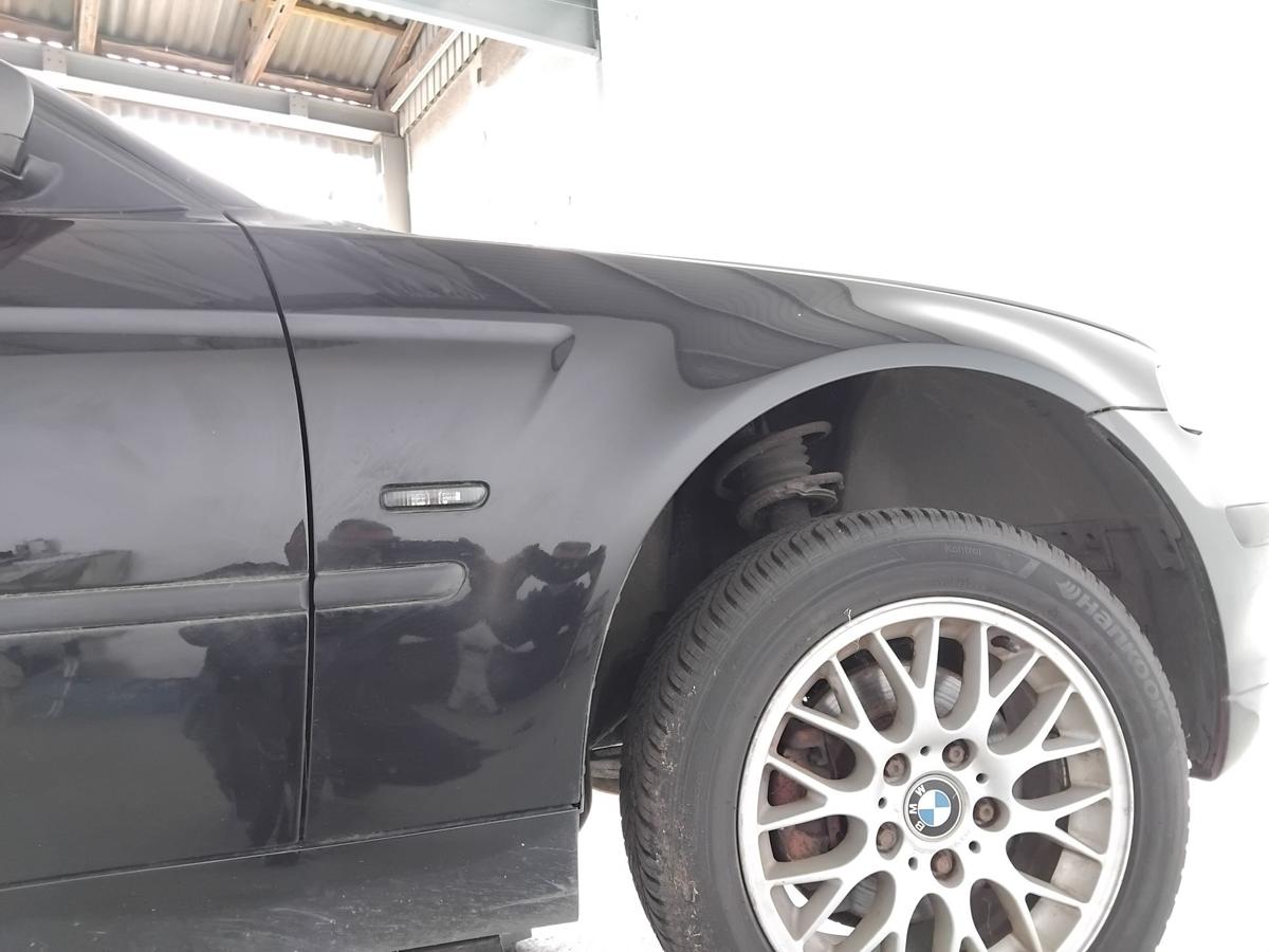BMW 3er E46 Compact original Kotfl&uuml;gel vorn rechts 475 Blacksapphiremet. BJ2002