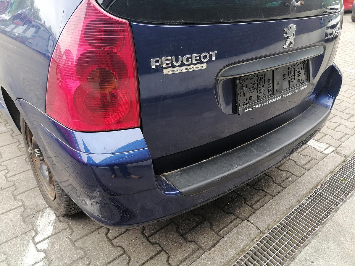 Peugeot 307 Stoßstange hinten Stoßfänger Break EGED-Bleu de Chine Nacre Blau Kombi BJ02-05