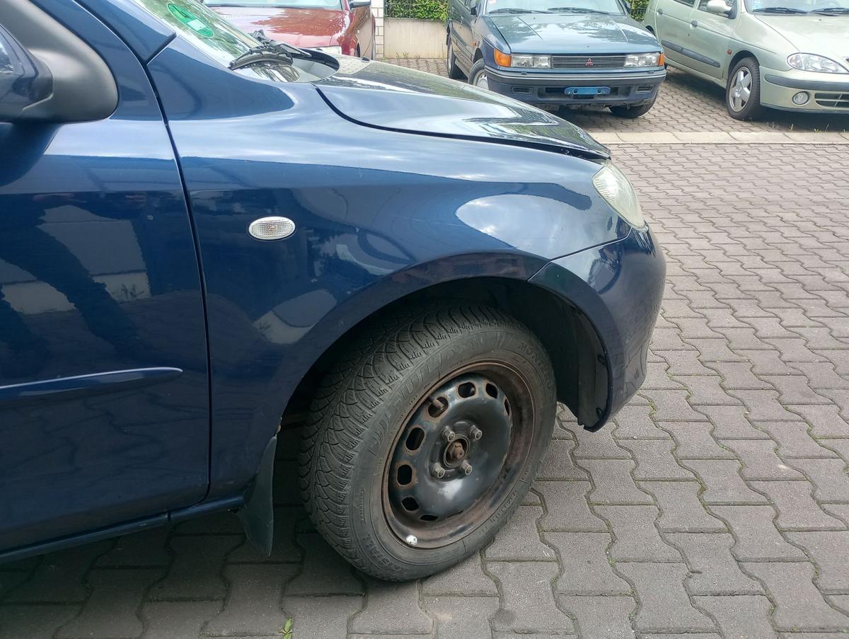 Mazda 2 DY orig Kotflügel rechts 27R Ozeanblau Bj 2004