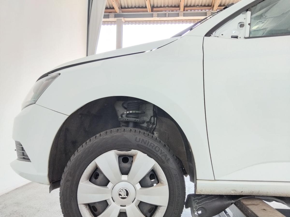 Skoda Fabia 3 III NJ original Kotflügel vorn links weiss LF9F Laser White BJ2014