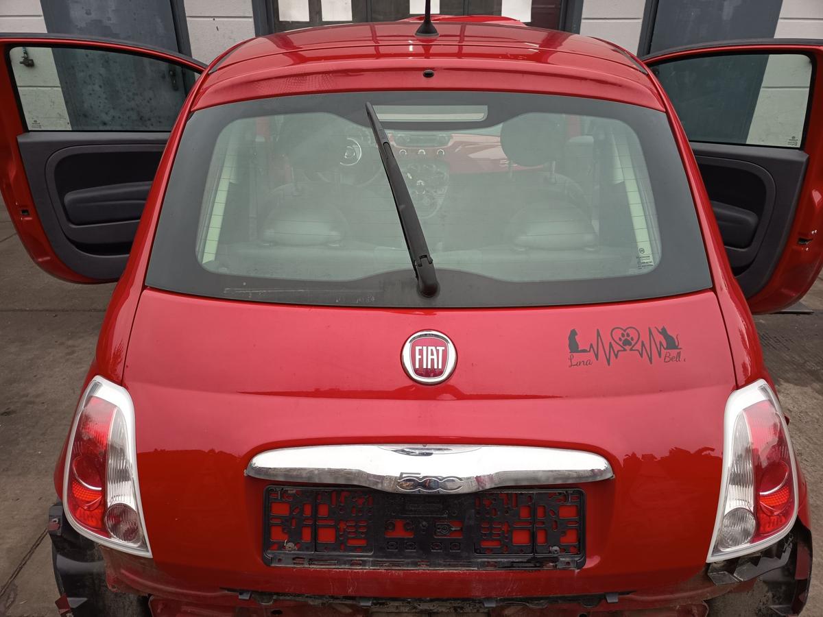 Fiat 500 original Heckklappe mit Scheibe Deckel hinten 111/A Rosso Bj 2012