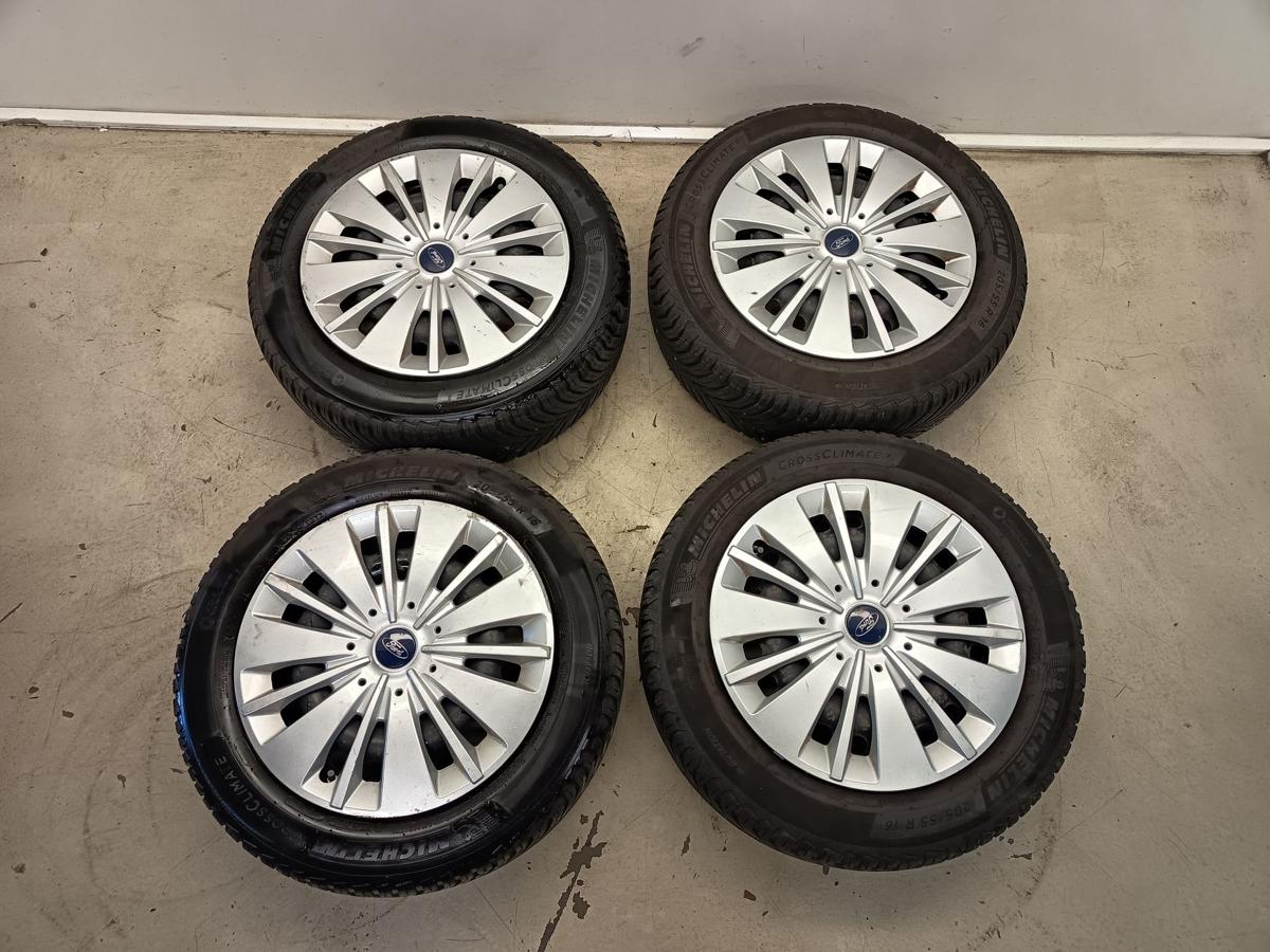 Ford Focus III original Stahlfelgen 6,5x16 ET50 mit Allwetterreifen 205/55 R16