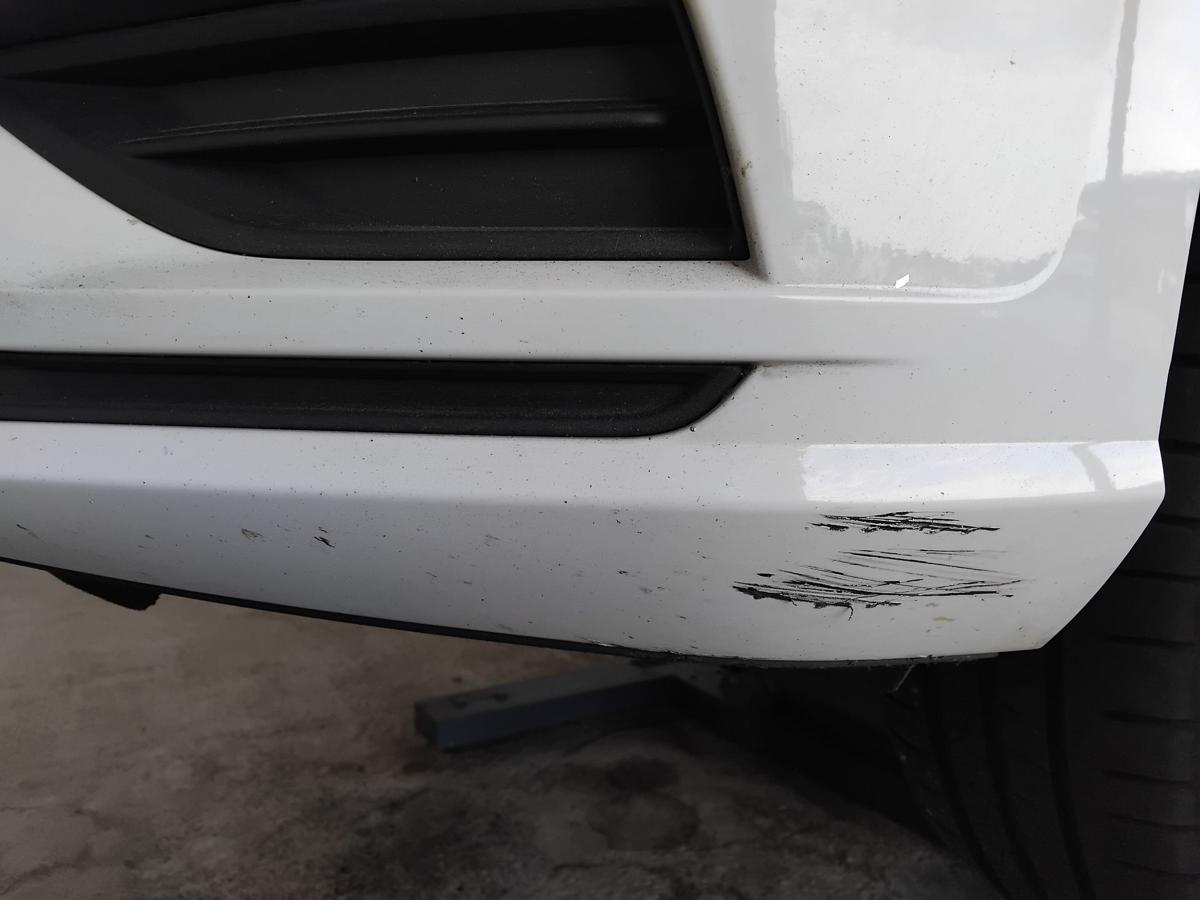 VW Golf 7 Facelift orig Sto&szlig;f&auml;nger Sto&szlig;stange vorn SRA LC9A pure white BJ2019