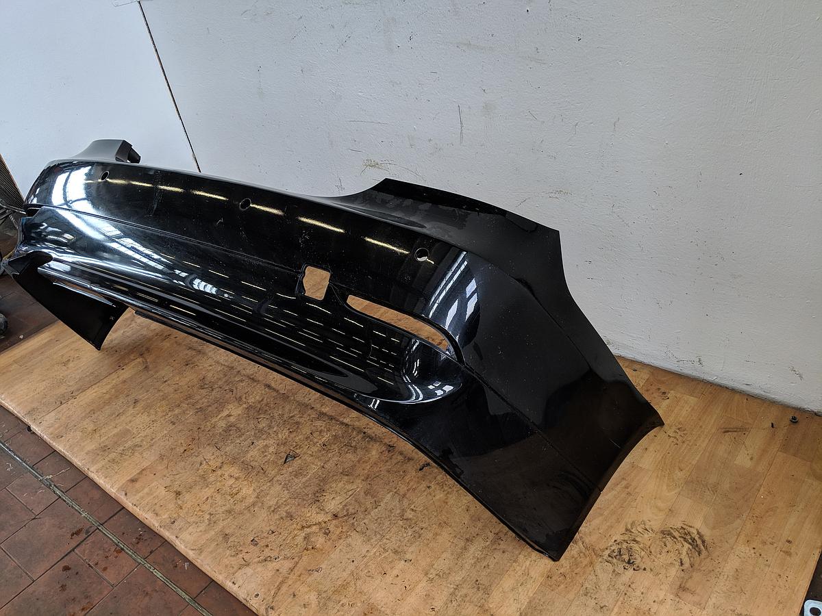 BMW E60 5er Limo Bj.03 Stoßfänger hinten Limo für PDC 475/9 Black Saphir