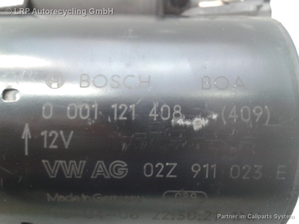 VW Golf Plus 5M original Anlasser Starter 02Z911023E 0001121408 BOSCH BJ2005