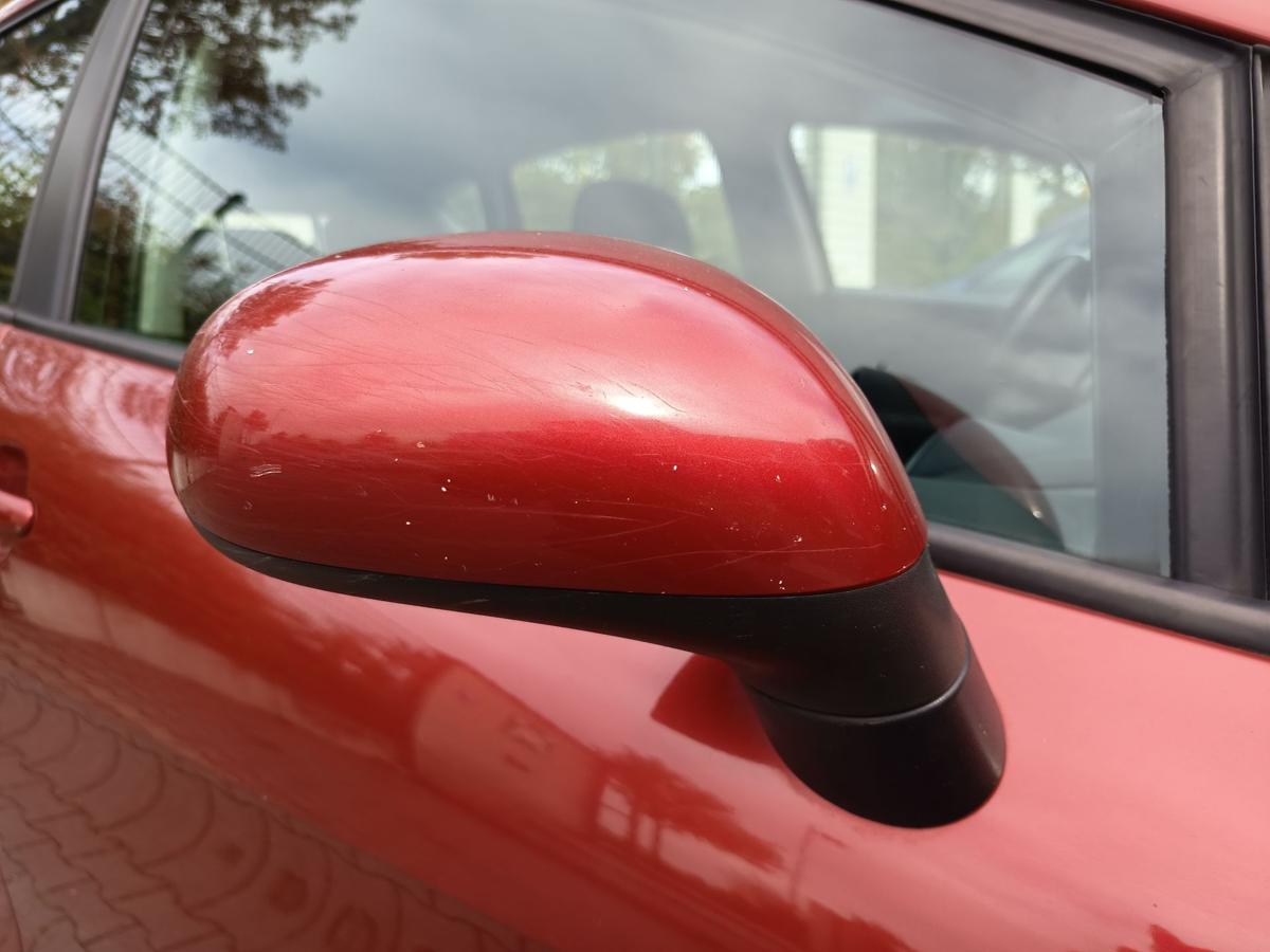 Seat Leon 1P original Außenspiegel rechts elektrisch LS3X Rojo Rubi Bj 2005