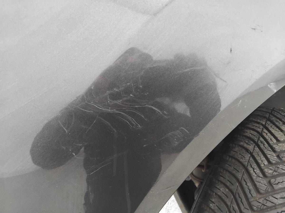 Ford Fiesta JA8 original Stossf&auml;nger Sto&szlig;stange vorn Royal-Grau Metallic BJ2009