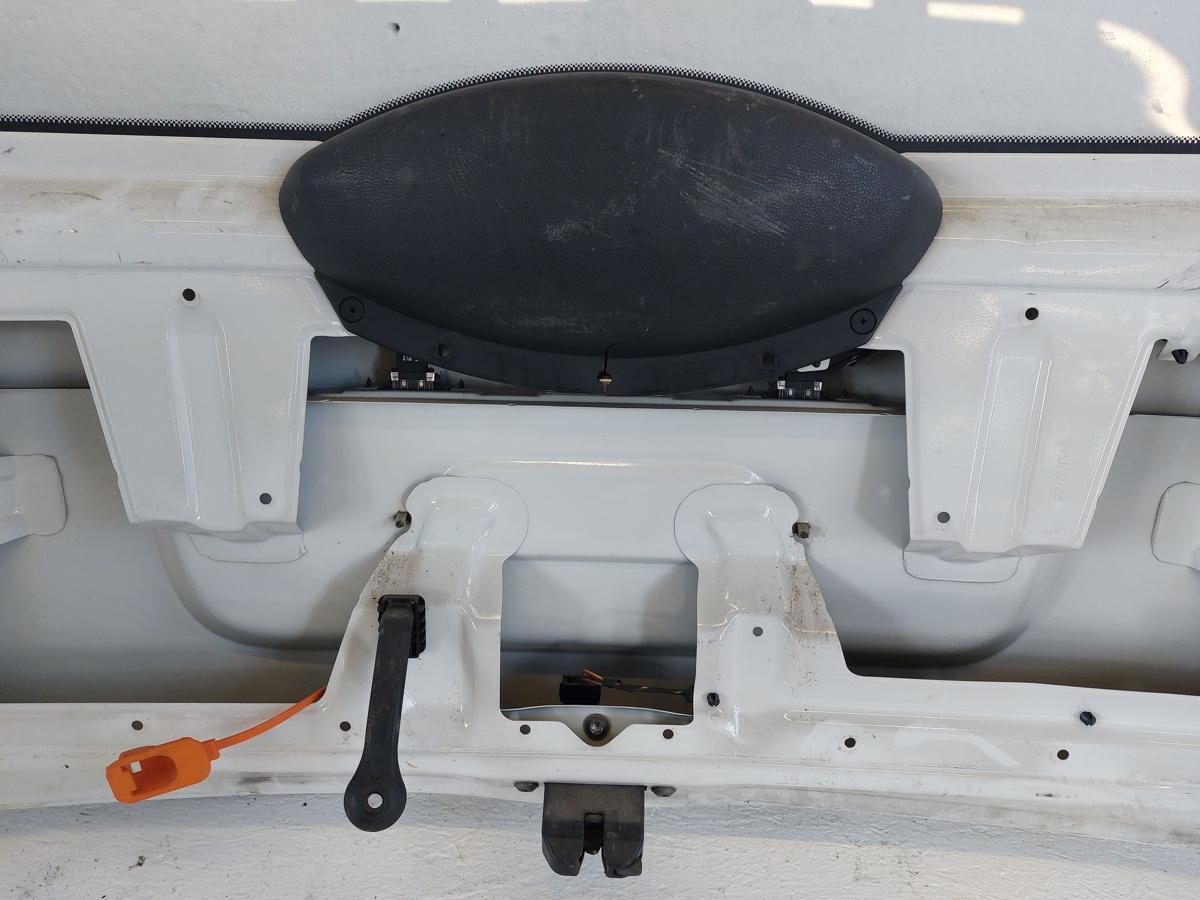 Skoda Roomster Praktik 5J Heckklappe mit Scheibe o. Heizung LF9E wei&szlig; Dellen