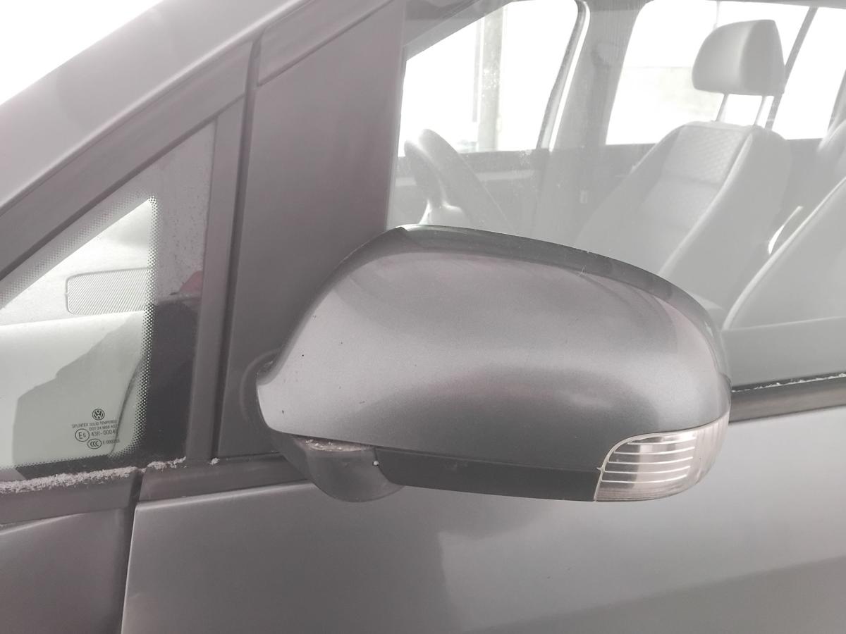 VW Touran 1T original Au&szlig;enspiegel links elektrisch&beheizt BJ2007 LD7X platingrau