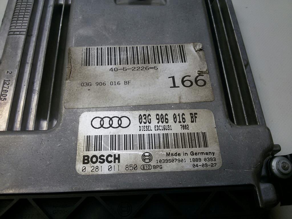 Audi A6 4F BJ-2004 Steuergerät Motor 03G906016BF 0281011850 2.0TDI 103kw BLB