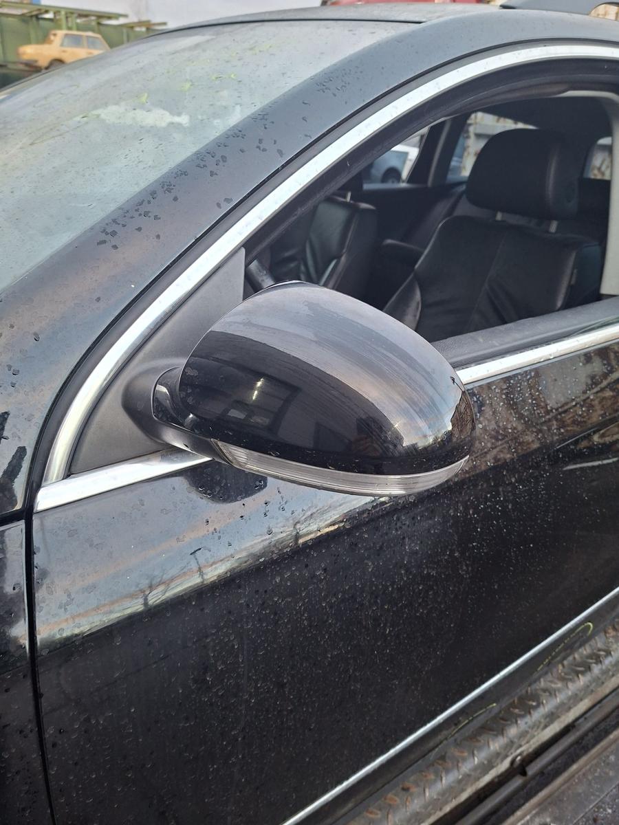 VW Passat 3C Variant original Au&szlig;enspiegel links elektrisch 041 brillantschwarz