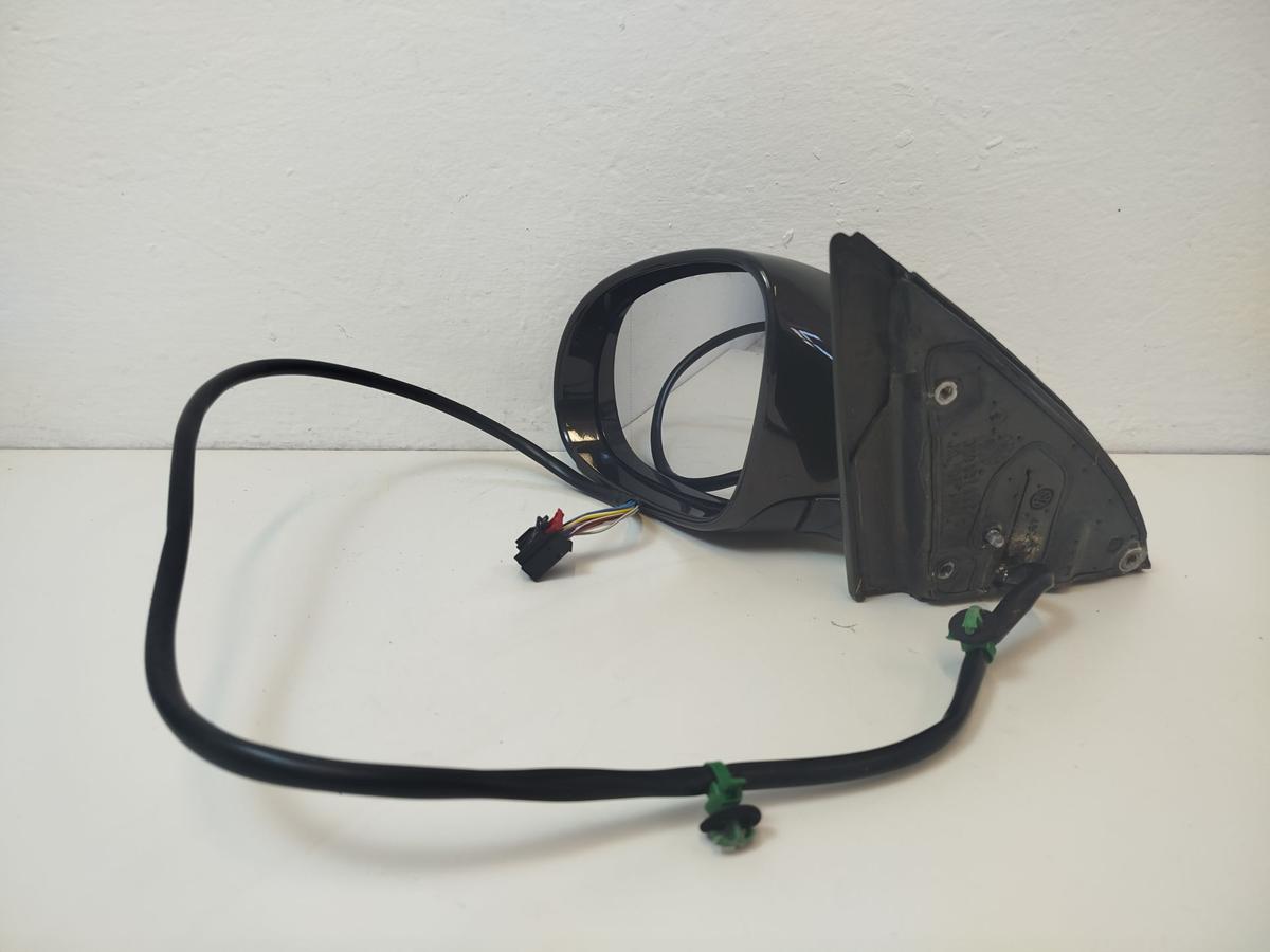 VW Passat 3C Au&szlig;enspiegel links elektrisch R&uuml;ckspiegel anklapp LC8Z Moccabrown