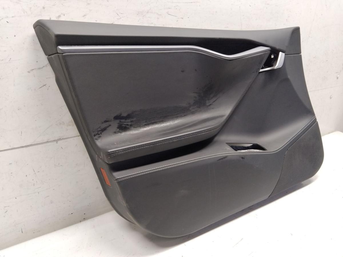 Tesla Model S T&uuml;rverkleidung vorn links Premium Kunstleder schwarz Bj.2019
