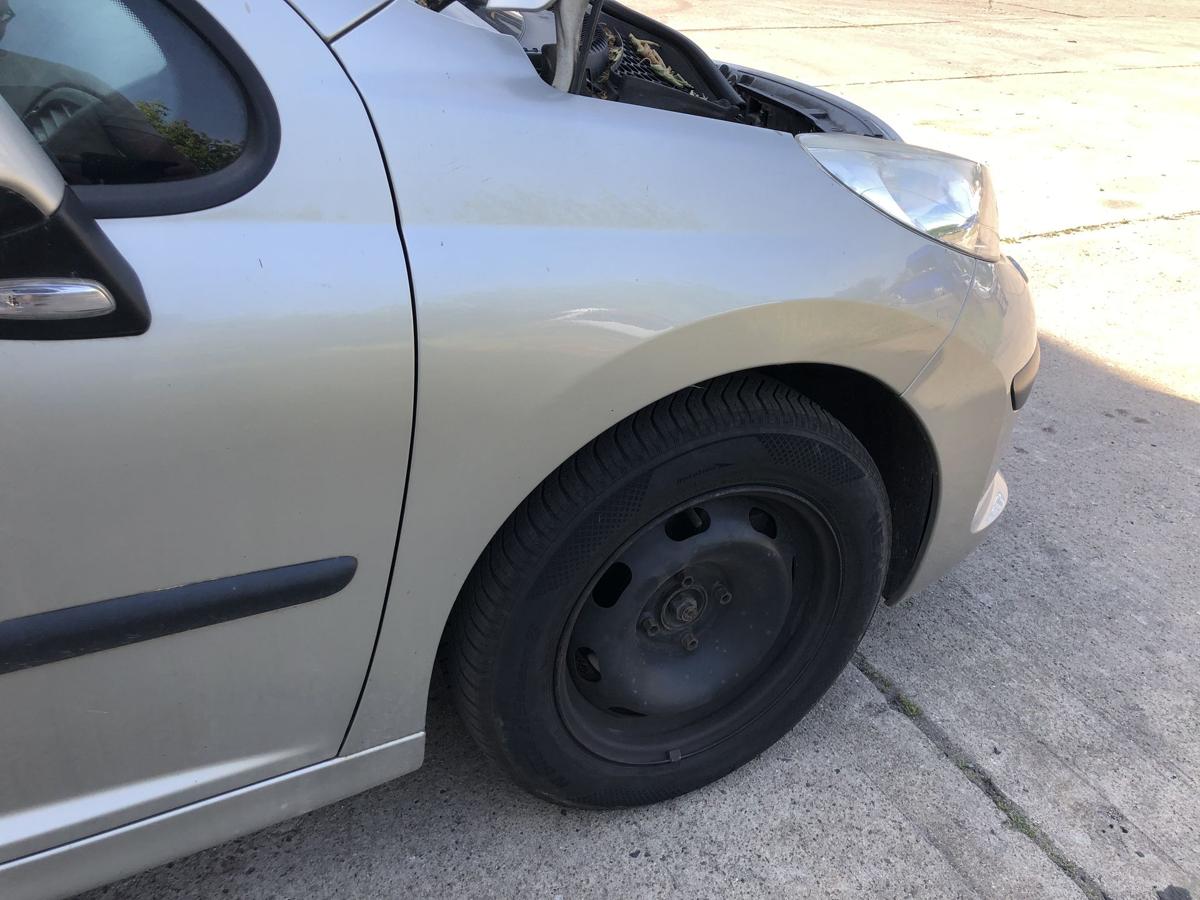 Peugeot 207 SW Typ WE Kotfl&uuml;gel rechts Beifahrerseite ETS Gris Cendre Metallic