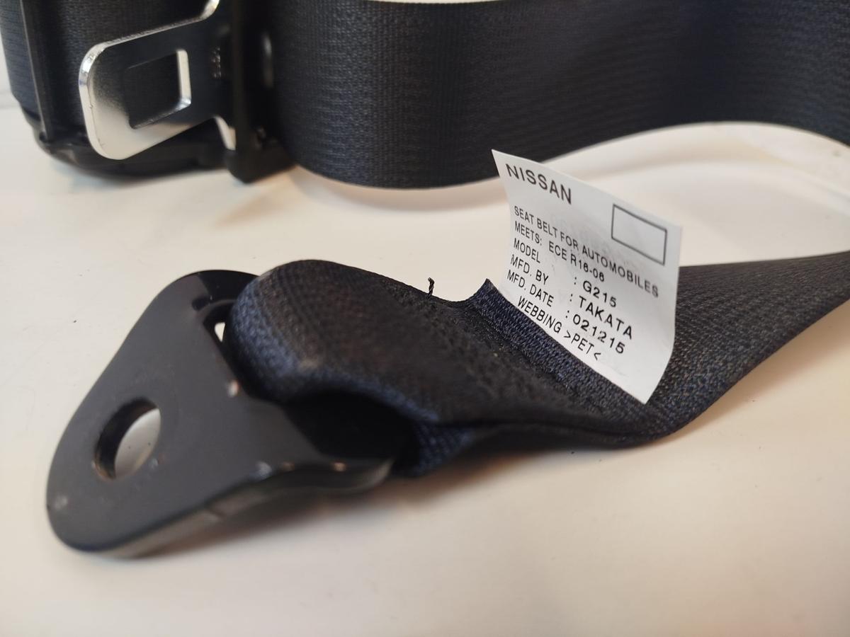 Nissan Qashqai J11 Sicherheitsgurt hinten links Gurt Anschnallgurt R&uuml;ckbank