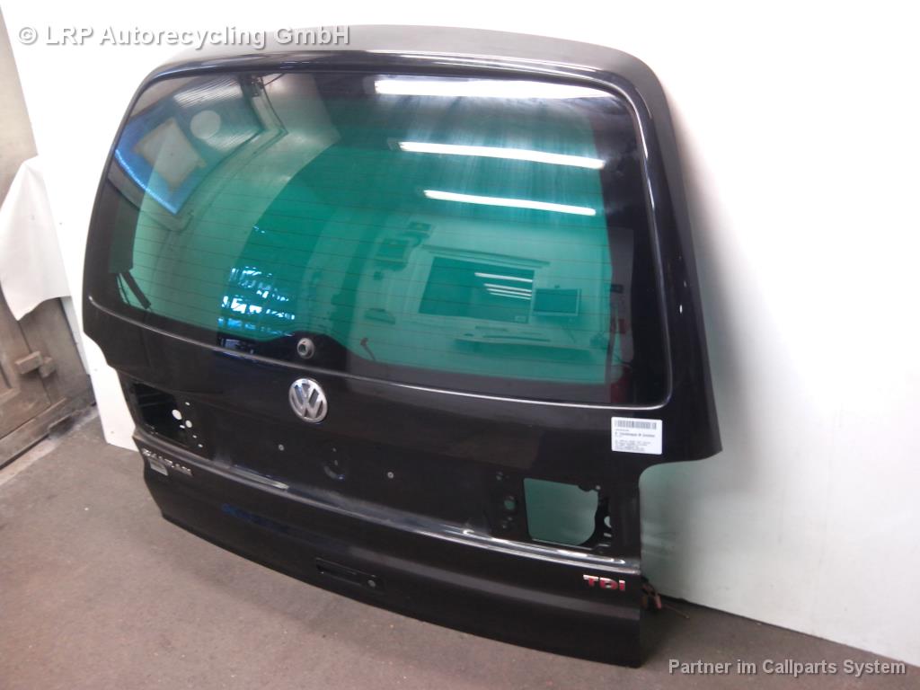 VW Sharan 7M Heckklappe mit Heckscheibe L041 Brillantschwarzmetallic BJ2003