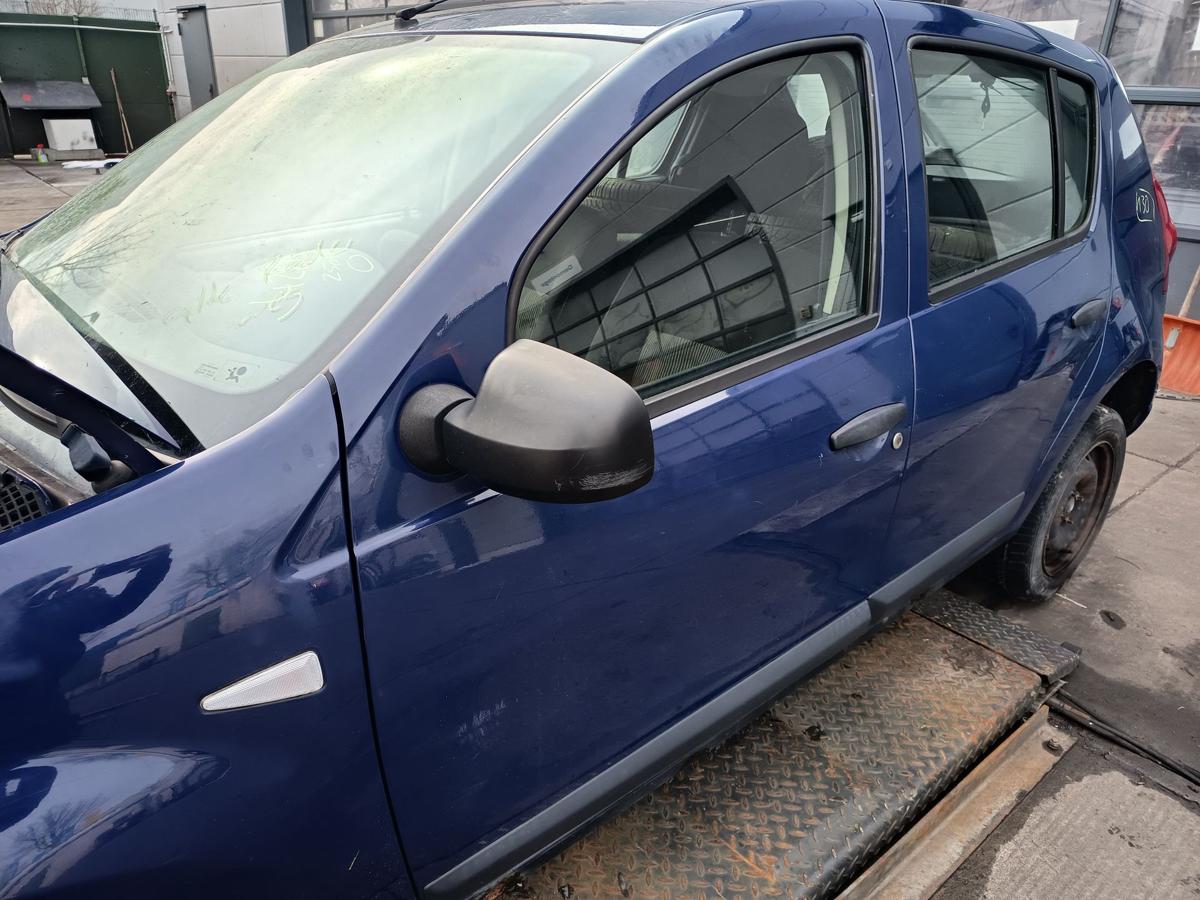 Dacia Sandero 1 original T&uuml;r vorn links Fahrer 61H Blue marine Bj 2009