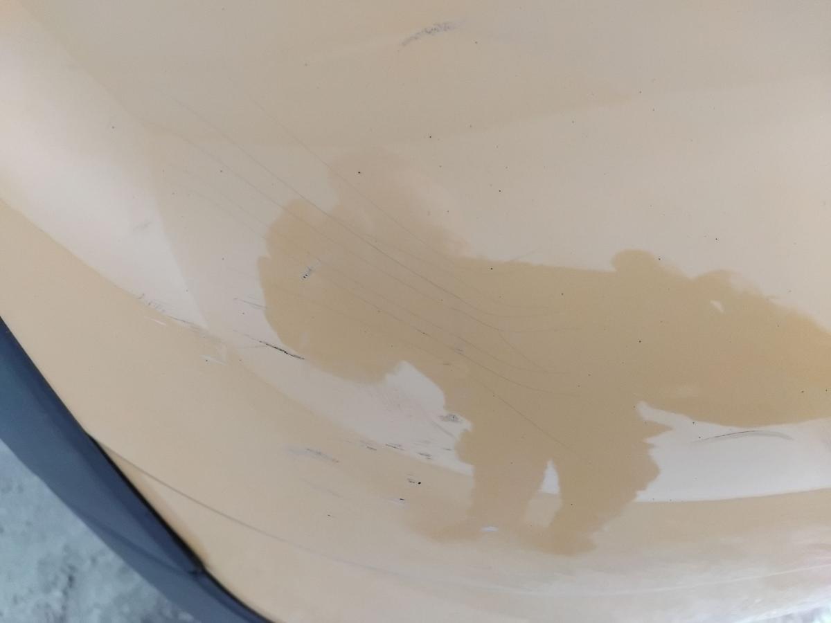 Mini II R56 One orig Sto&szlig;f&auml;nger Sto&szlig;stange hinten mit PDC A58 Mellow Yellow BJ08