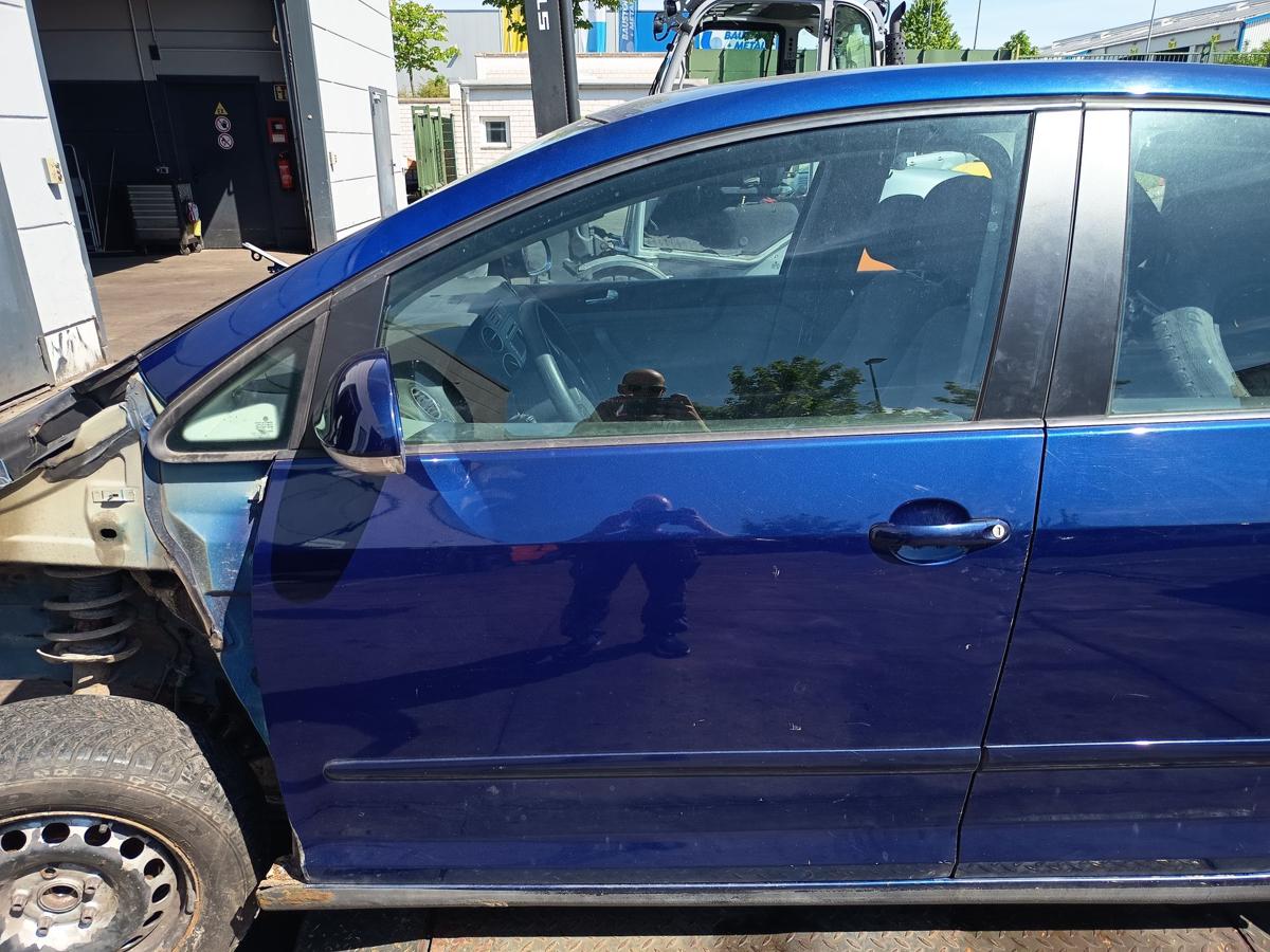 VW Golf Plus 5M original T&uuml;r vorn links Fahrer D5Q Shadow Blue Bj 2006