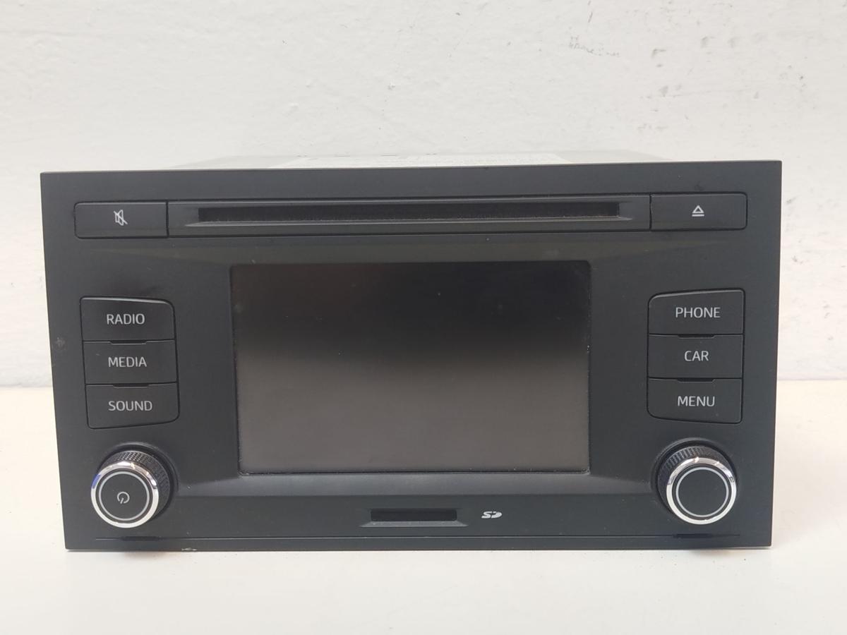 Seat Leon 5F Radio Autoradio Modell Entry Plus OEM ohne Code