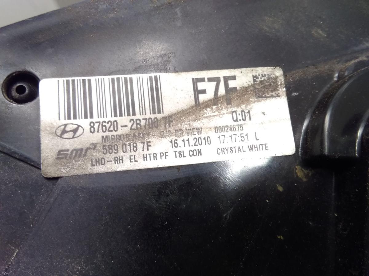 Hyundai i30 FD orig.Außenspiegel rechts elektrisch anklappbar beheizt 8PIN BJ10