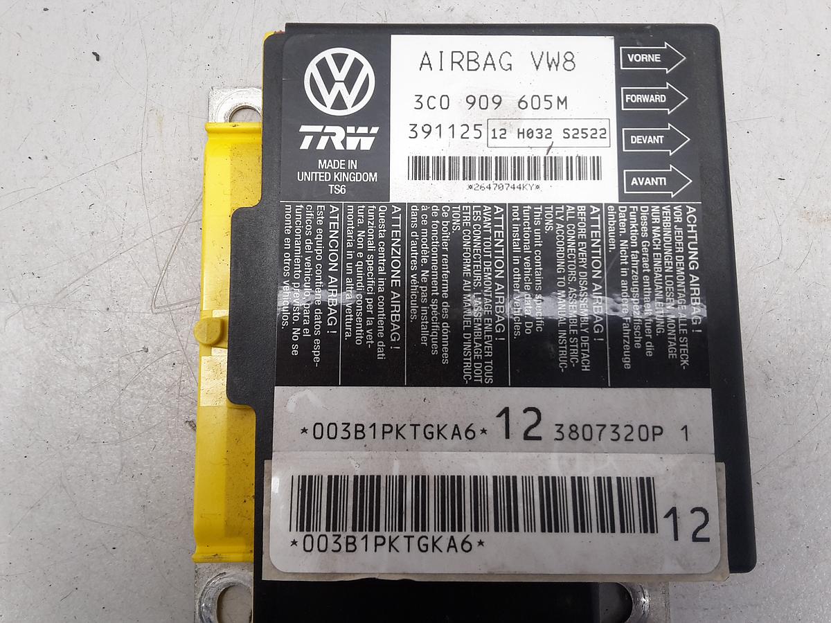 VW Passat 3C Variant org Steuergerät Airbag Airbagsteuergerät Bj 2007