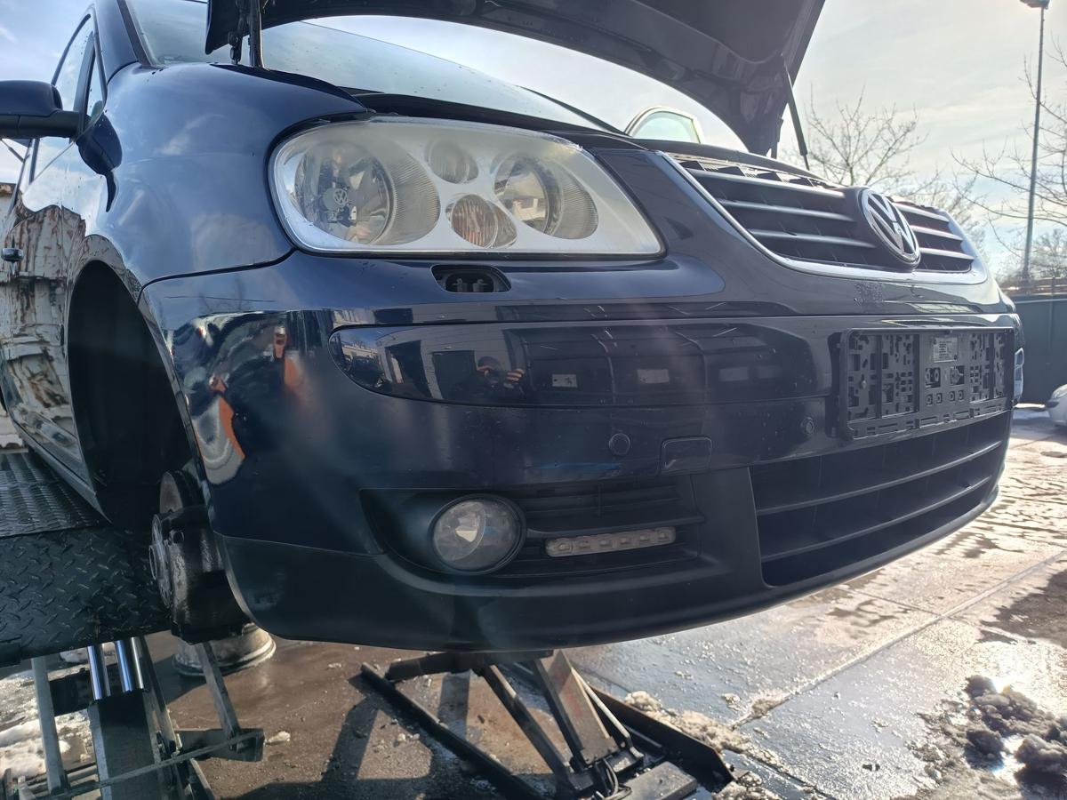 VW Touran 1T original Sto&szlig;stange F&auml;nger vorn/Front B5N Indigoblau Bj 2006