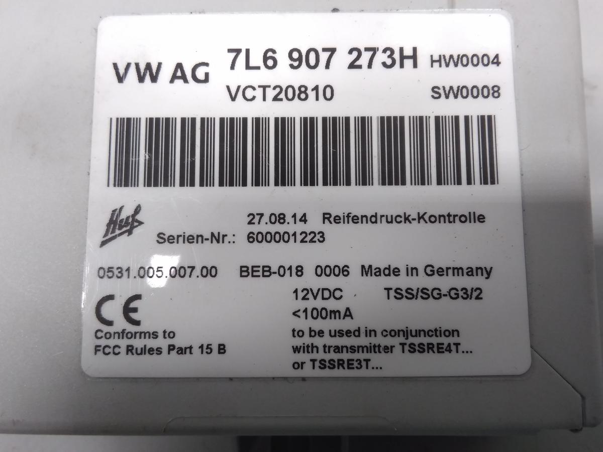 VW Phaeton GP4 original Steuergerät Reifendruckkontrolle RDC 7L6907273H Bj.2015