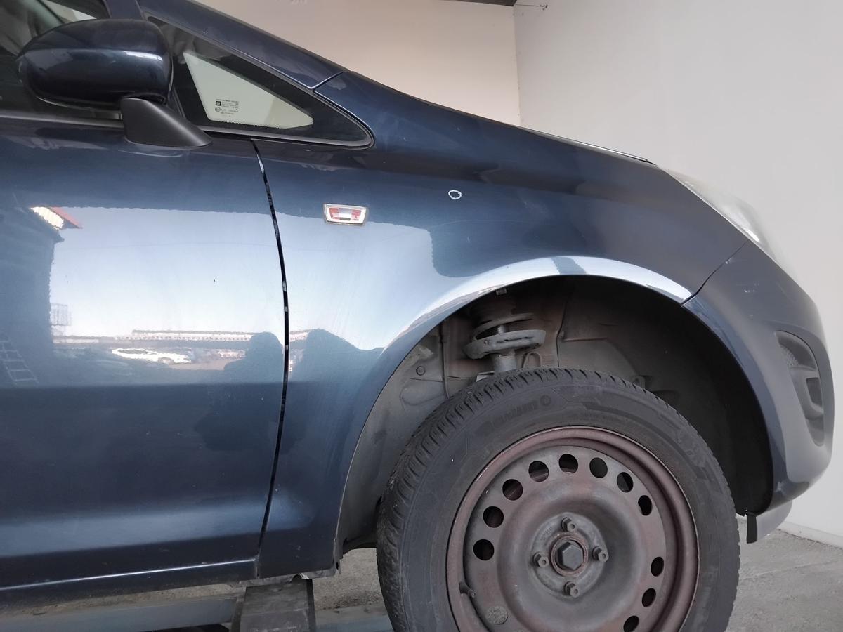 Opel Corsa D original Kotfl&uuml;gel vorn rechts GEU Ozeanblau Metallic Z22A BJ2014