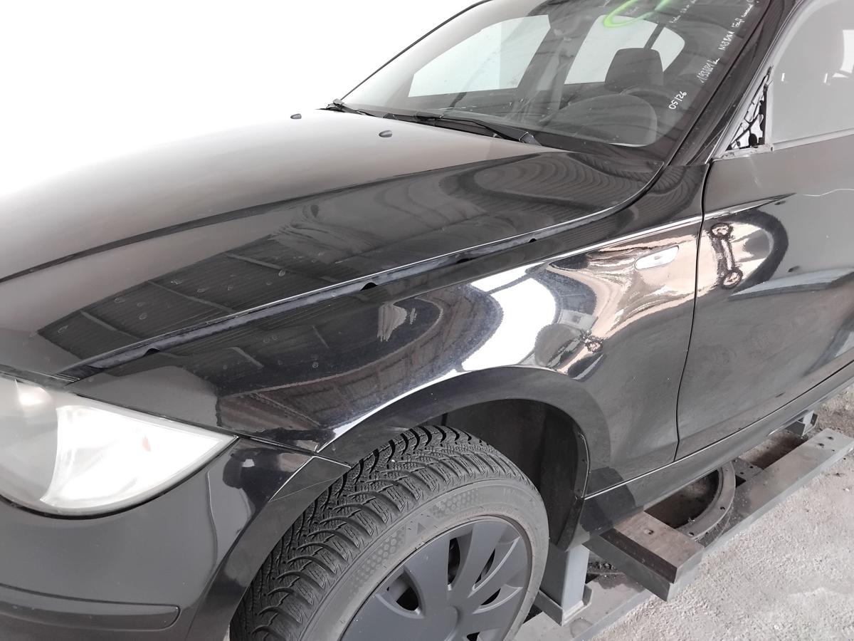 BMW 1er E81 E87 original Kotfl&uuml;gel vorn links 668 SCHWARZ II BJ2008