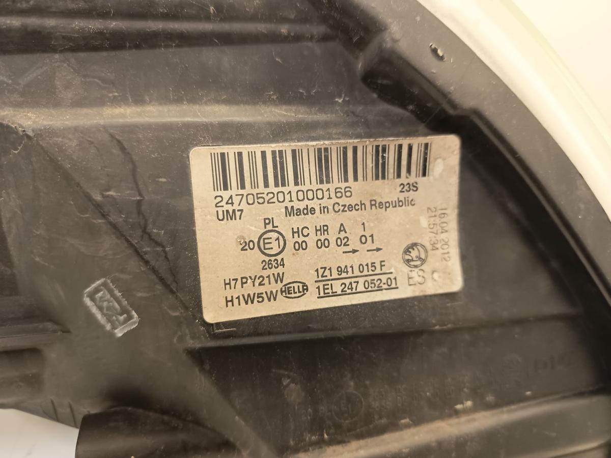 Skoda Octavia II 1Z original Scheinwerfer links Halogen/Haupt/Licht/Front Bj2012