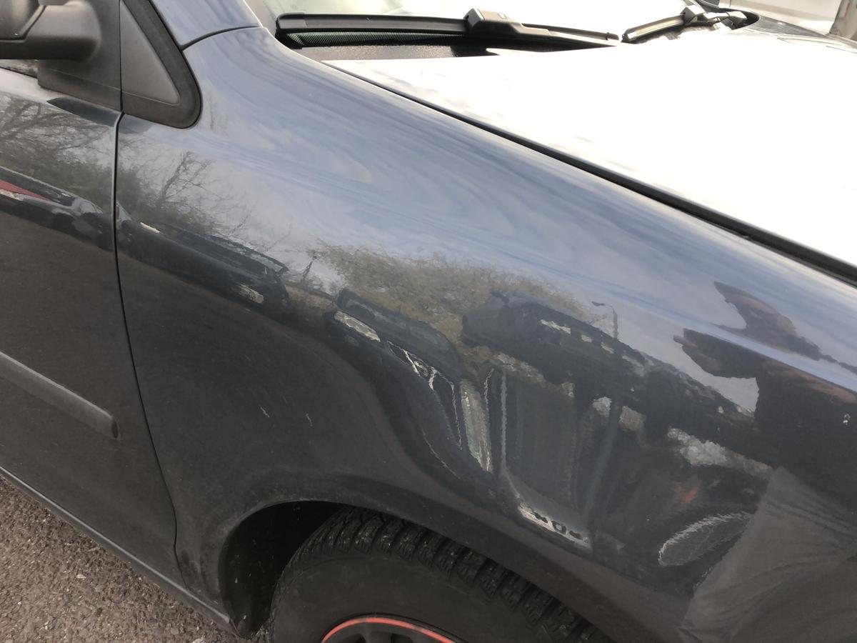 VW Polo 9N3 Kotflügel vorn links Fender Seitenteil LC7V Blue Anthrazit