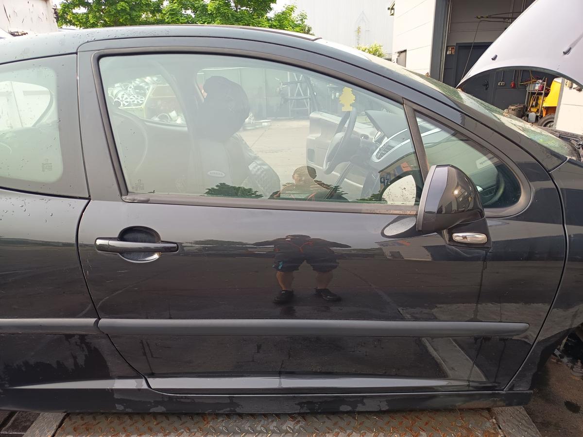 Peugeot 207 original Tür rechts Beifahrer EXL Obsidianschwarz Bj 2007