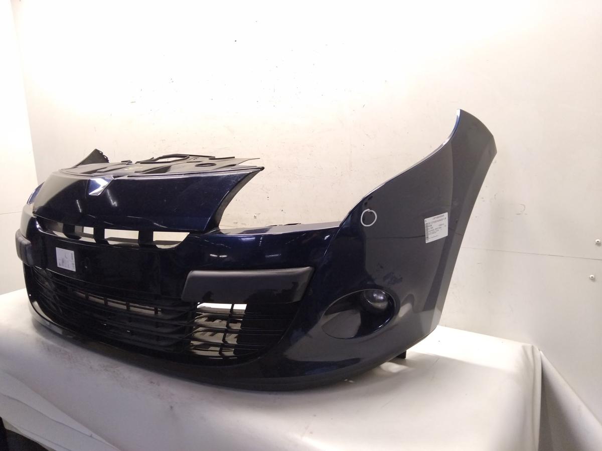 Renault Megane 3 orig Sto&szlig;stange Stossf&auml;nger vorn NV472 Bleu Crepuscule BJ2009