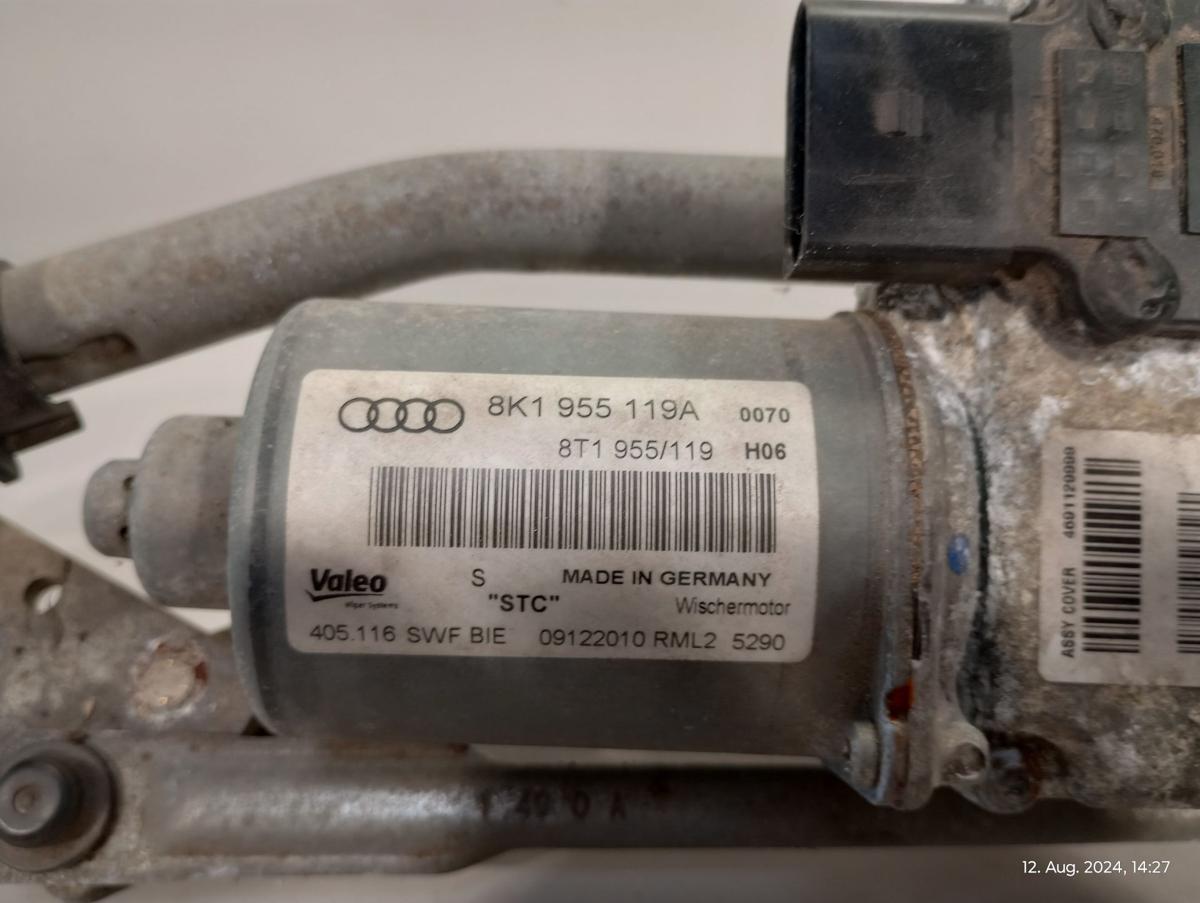 Audi A4 8K B8 orig Wischermotor vorn Wischergestänge Valeo Bj 2011