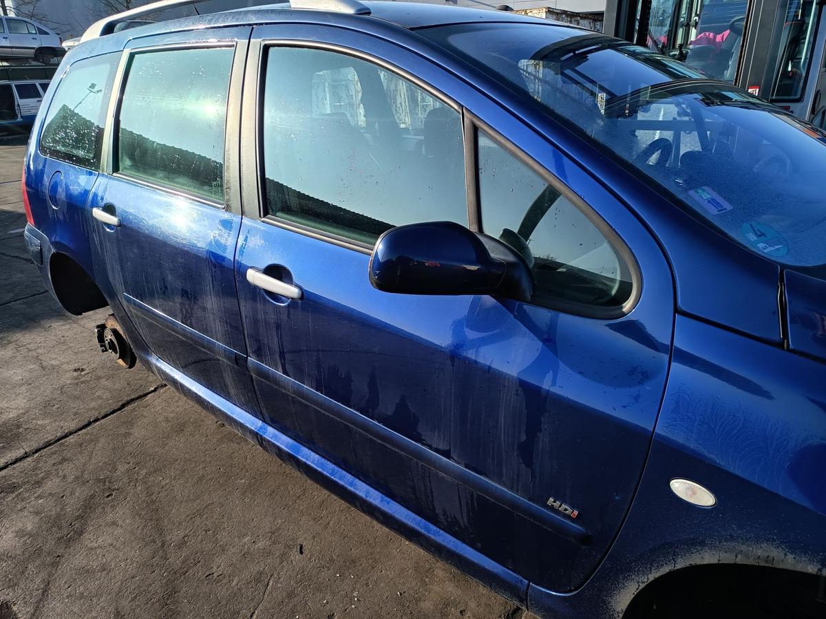 Peugeot 307 original T&uuml;r vorn rechts Beifahrer EGE Chinablau Bj 2004