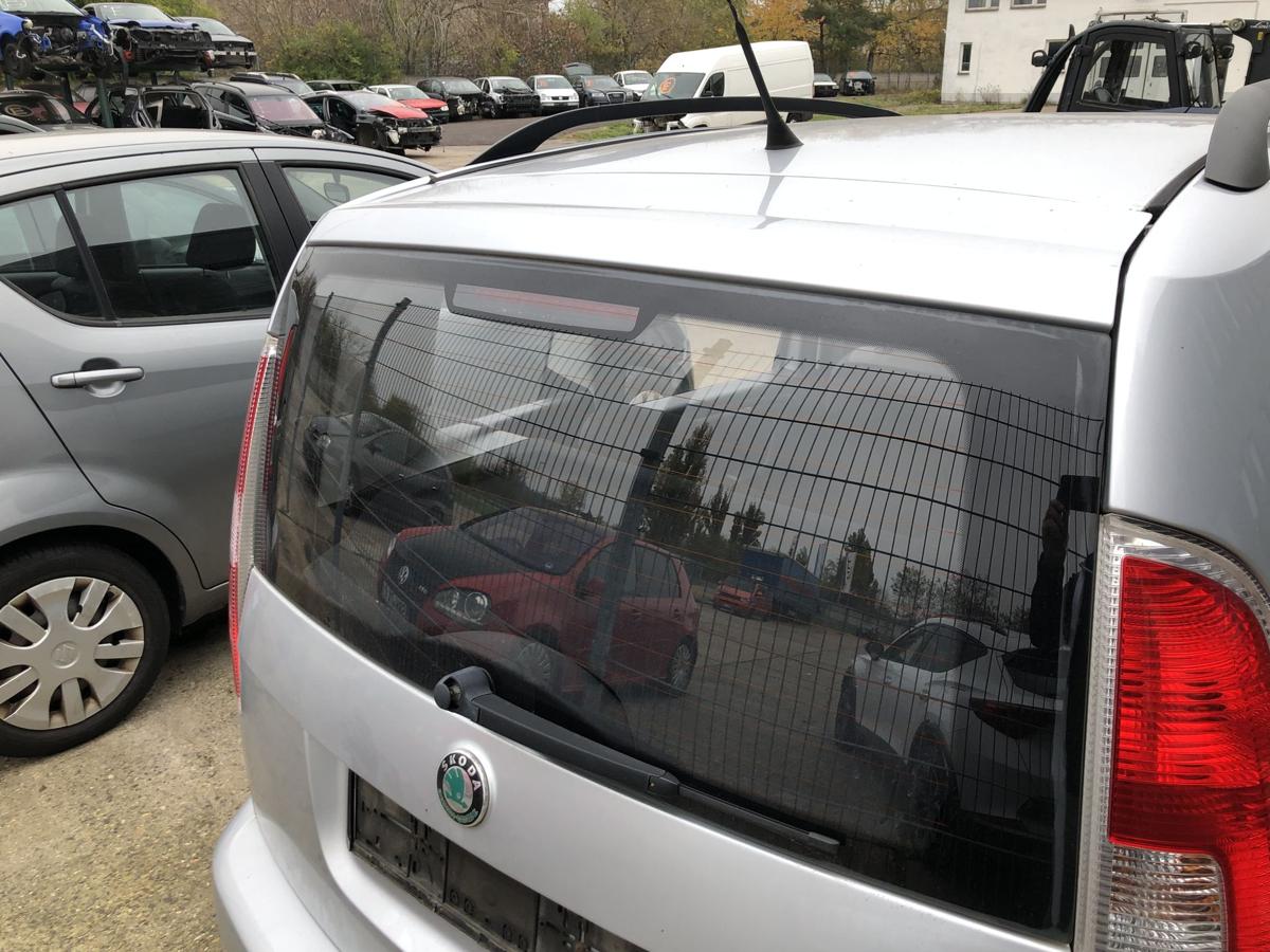 Skoda Roomster 5J Heckklappe Kofferraumklappe Heckdeckel LA7W Reflexsilber