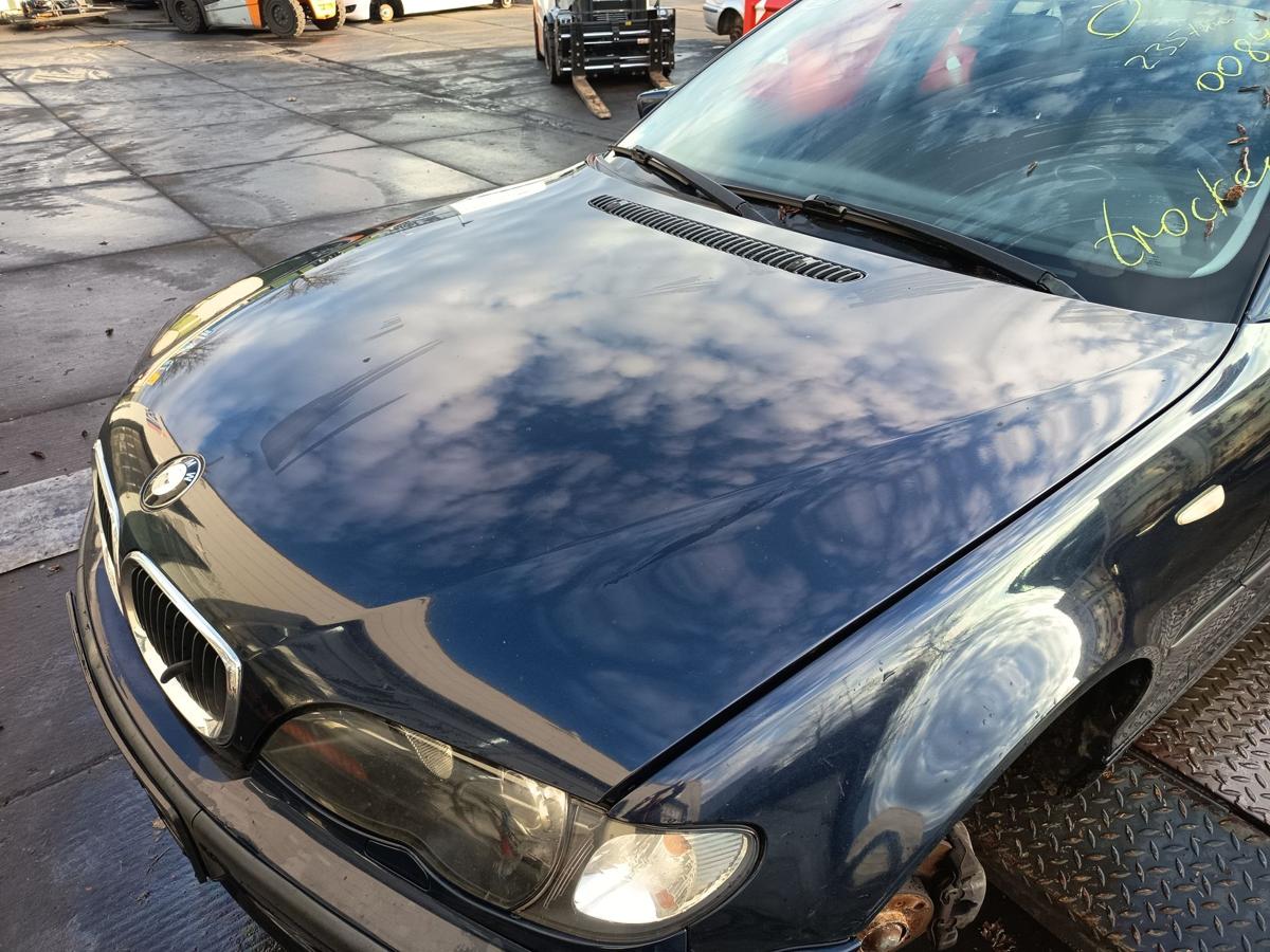 BMW E46 original Motorhaube Klappe Deckel vorn Front 317/5 Orientblau Bj 2005