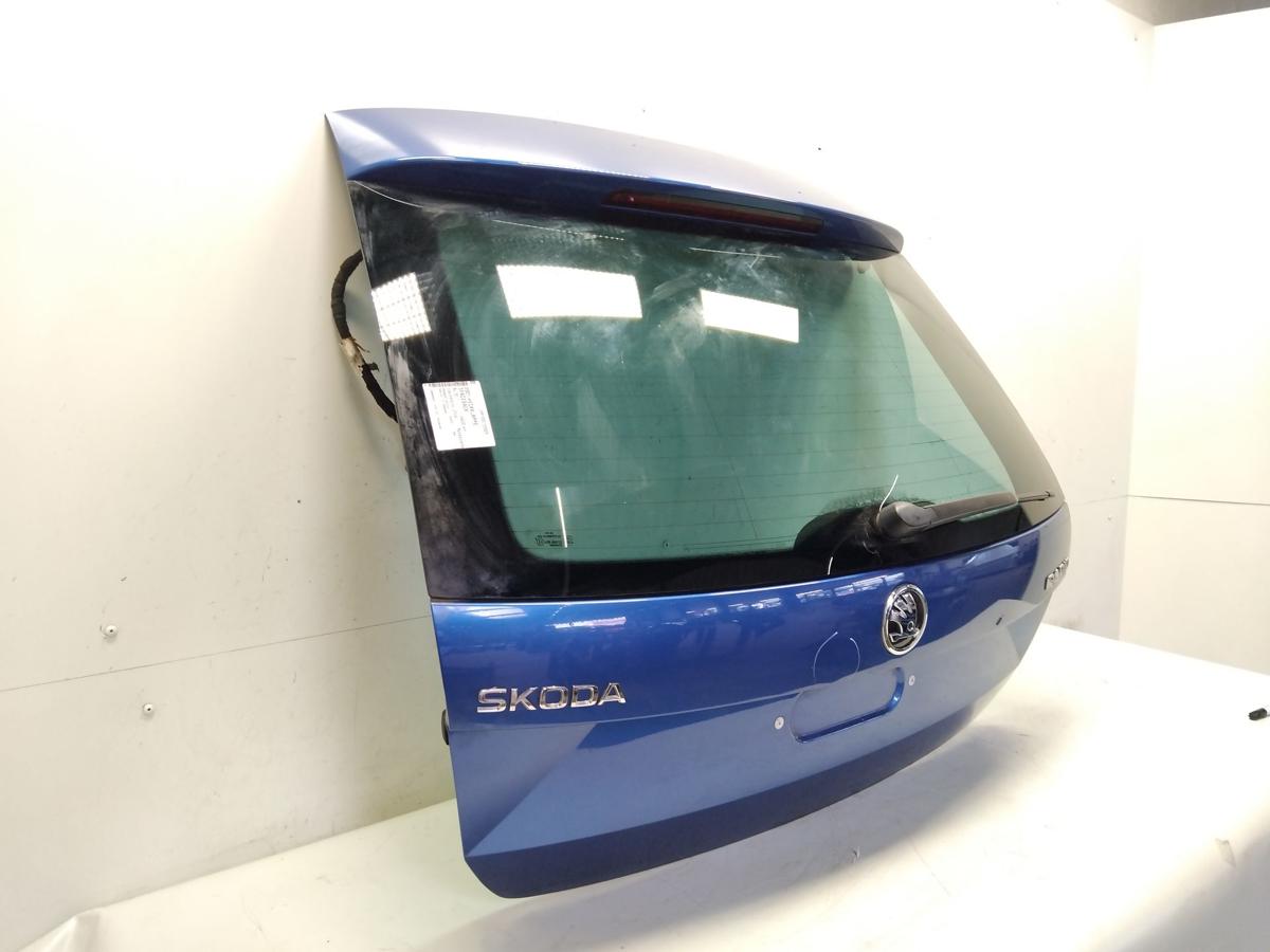 Skoda Rapid NH Spaceback Heckklappe inkl. Scheibe BJ2017 LF5W Racebluemetallic