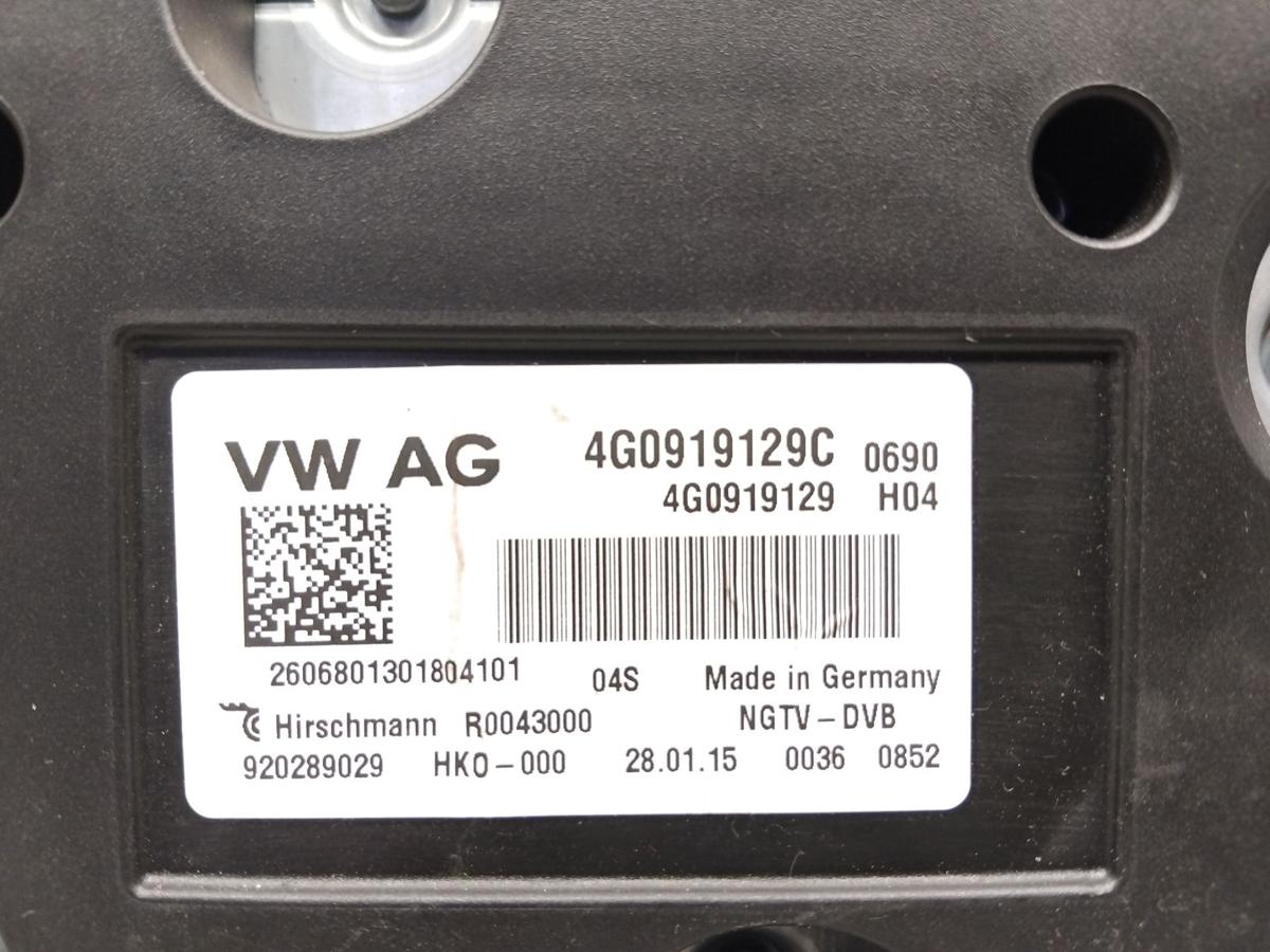 Audi A8 D4 4H orig Steuerger&auml;t DVB-T Radio Tuner Digital TV 4G0919129C BJ2015