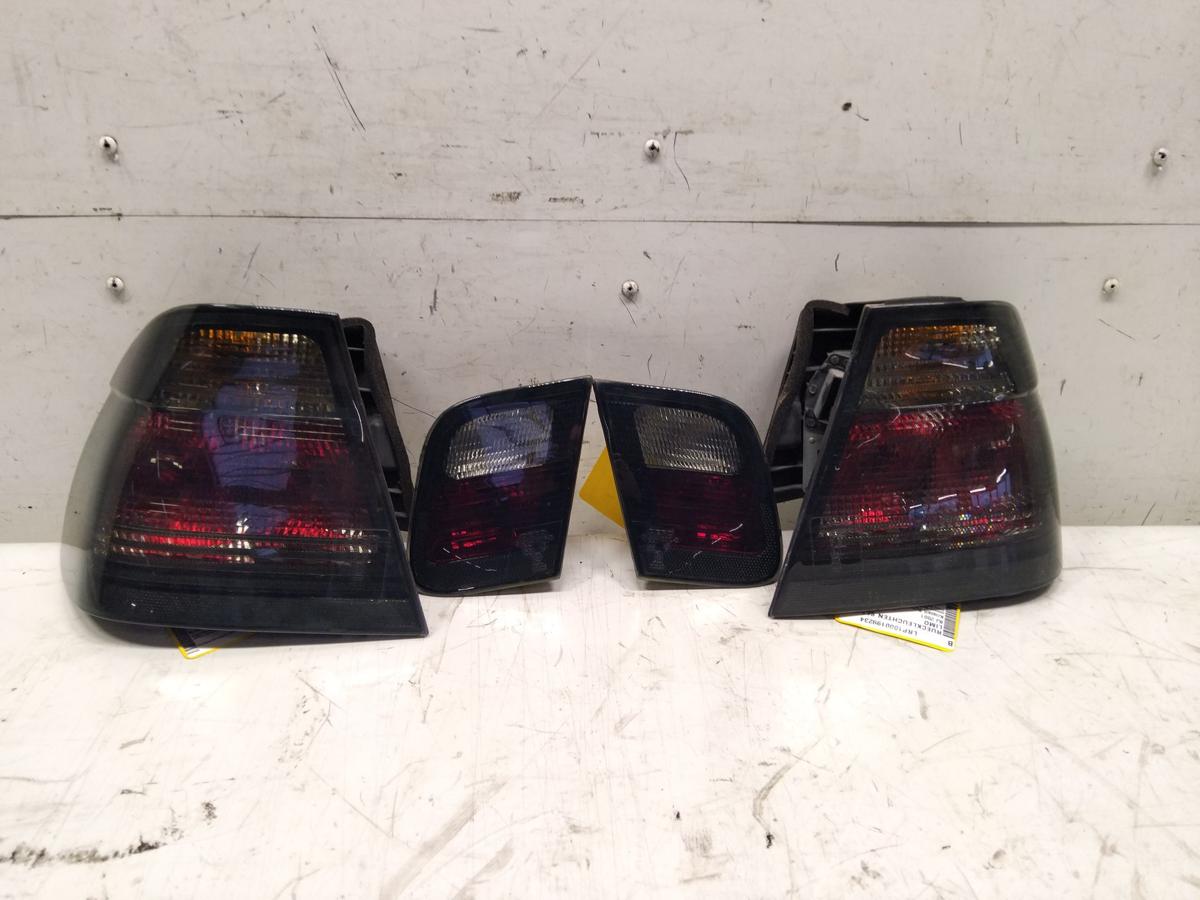 BMW E46 Limo Set Klarglas R&uuml;ckleuchten Kristall Schwarz Smoke Vorfacelift BJ2001