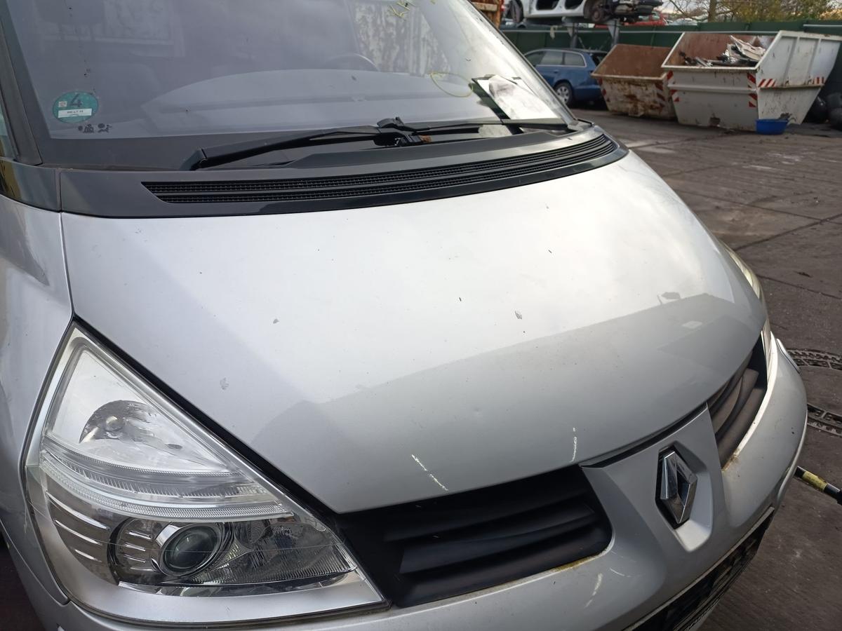 Renault Espace IV 4 orig Motorhaube Klappe Front TED 69 Silber Bj 2010