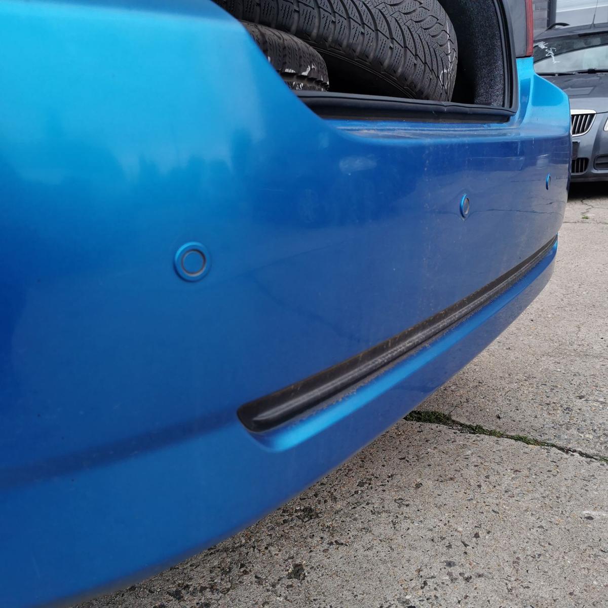 Toyota Corolla ZZE12 Stoßstange Stoßfänger Bumper hinten 5trg 8P1 Blue met PDC