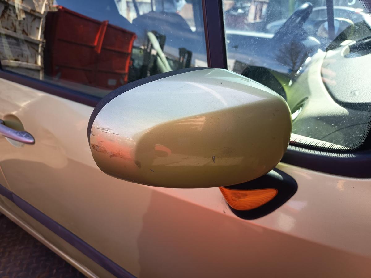 Renault Modus original Au&szlig;enspiegel rechts elektrisch TED99 Gr&uuml;n Bj 2005